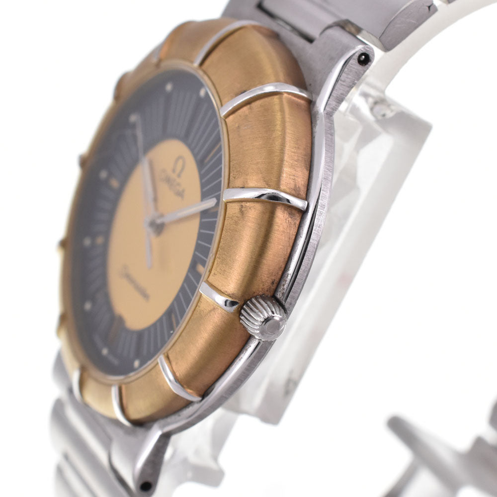 OMEGA Seamaster Dynamic Ammonite Date Cal.1430 Gold / Black Dial Quartz Men's
 Watch A#143971