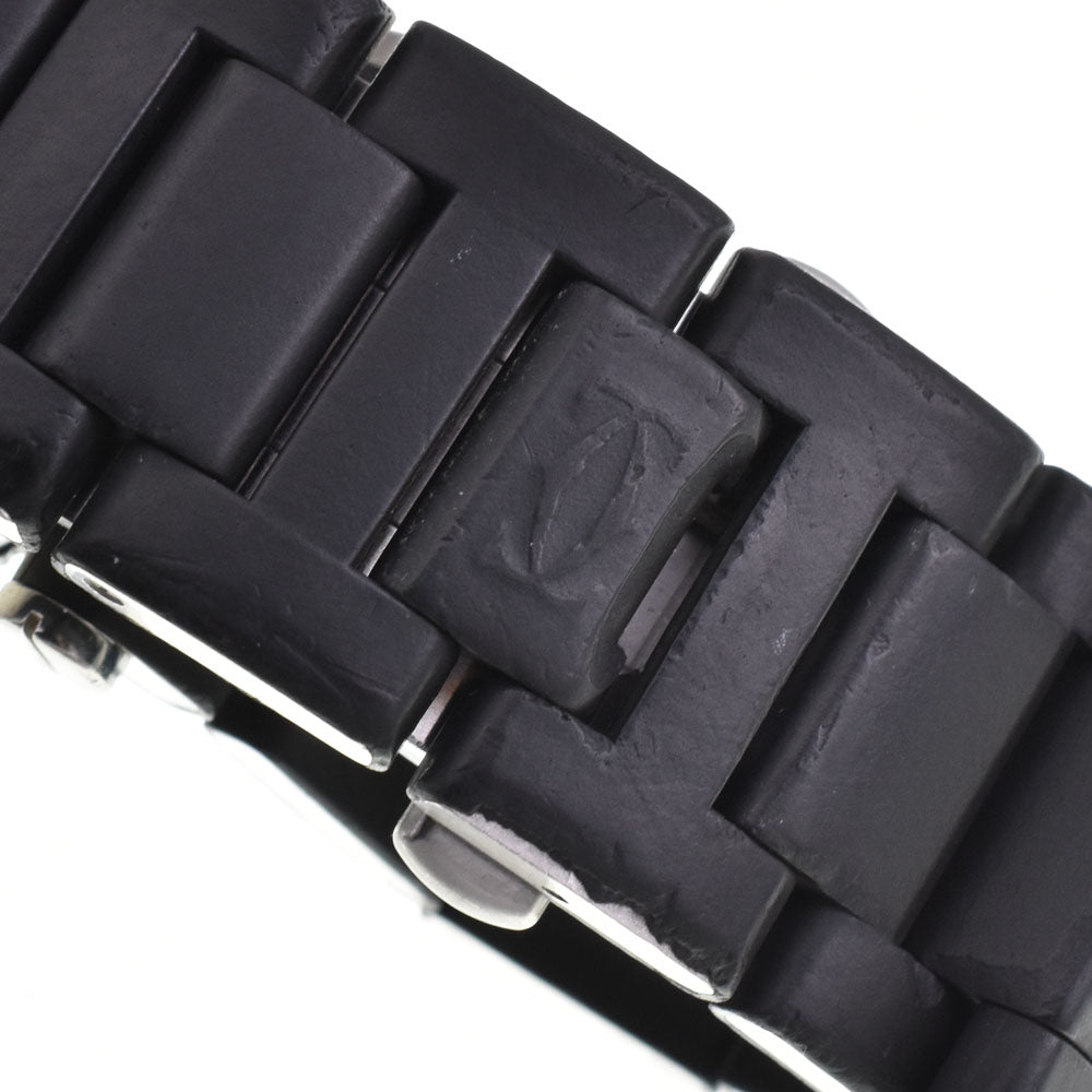 CARTIER Pasha Sea Timer Date W31077U2 Stainless Steel / Rubber black Dial Automatic Men's
 Watch A#143976