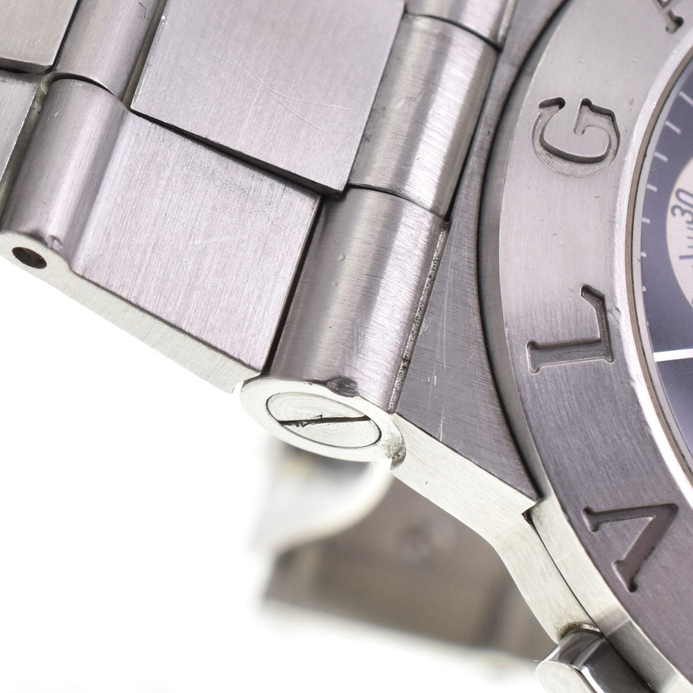 with paper BVLGARI Diagono Sports CH35S Chronograph Date Black / Silver Dial Quartz Men's
 Watch A#143979