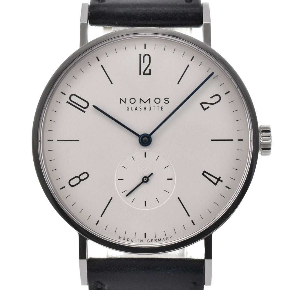 with paper NOMOS Tangente 38 TN1A1W238 Small second Silver Dial Hand Winding Men's
 Watch R#143986