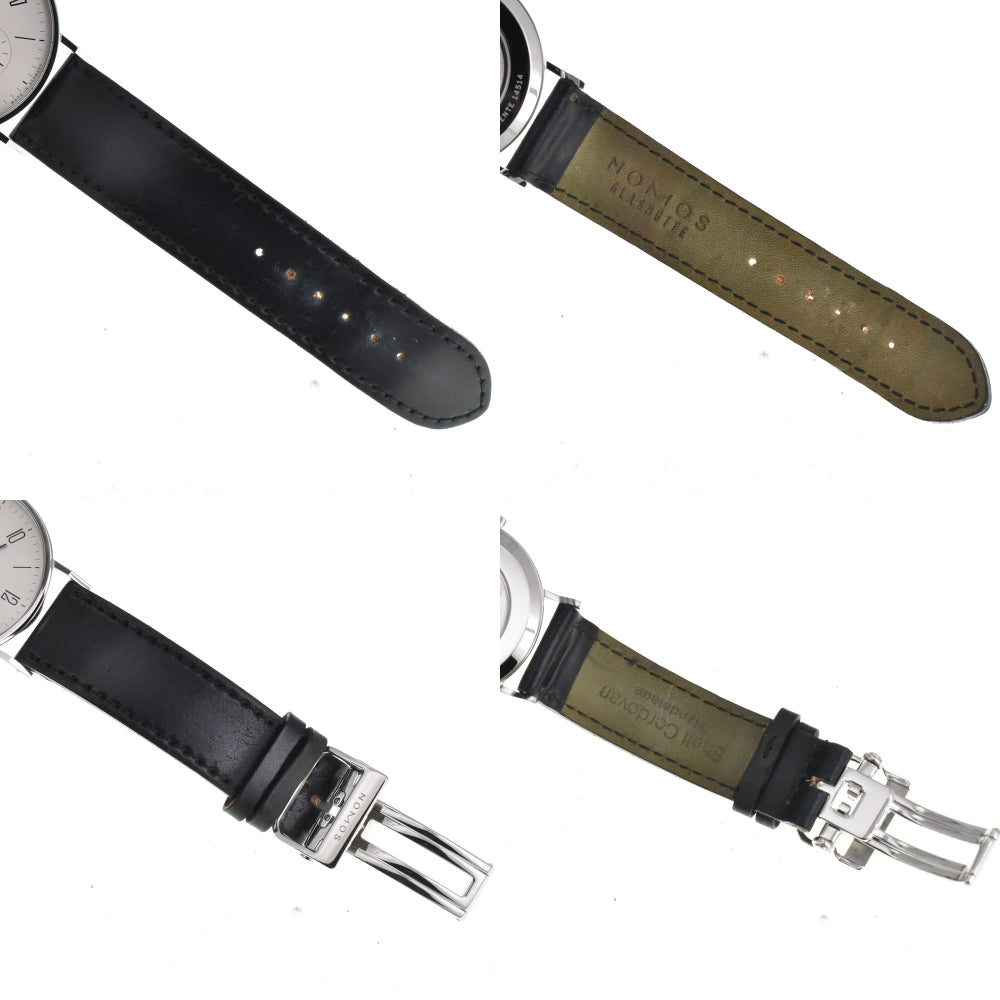 with paper NOMOS Tangente 38 TN1A1W238 Small second Silver Dial Hand Winding Men's
 Watch R#143986