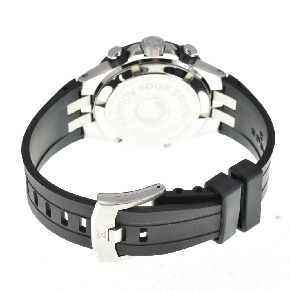 with paper EDOX Delphin 10226-357nca-ninro Chronograph Date Black / Silver Dial Quartz Men's
 Watch R#143987