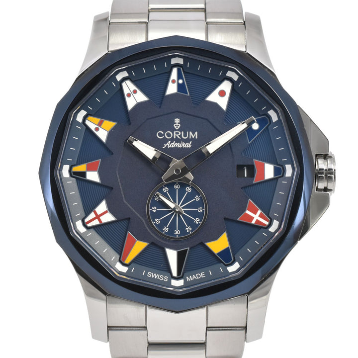 CORUM Admiral Legend 42 01.0090 Small second date Navy Dial Automatic Men's
 Watch R#143989