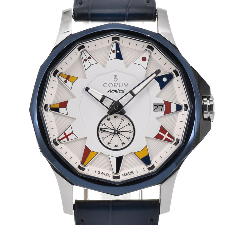 CORUM Admiral Legend 42 01.0090 Small second date white Dial Automatic Men's
 Watch R#143990