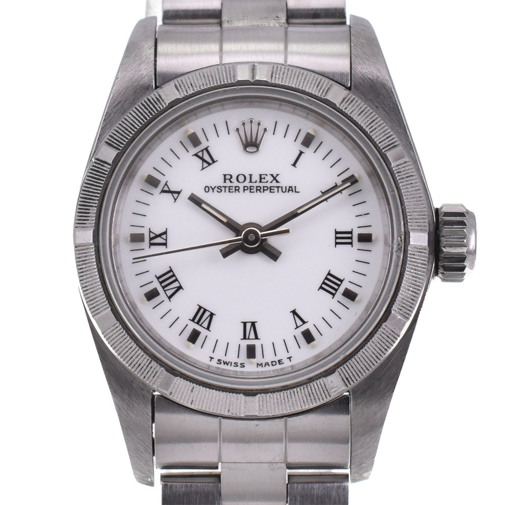 with paper ROLEX Oyster perpetual 67230 Cal.2130 white Dial Automatic Ladies
 Watch A#143992