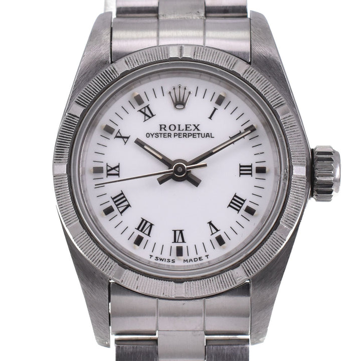 with paper ROLEX Oyster perpetual 67230 Cal.2130 white Dial Automatic Ladies
 Watch A#143992