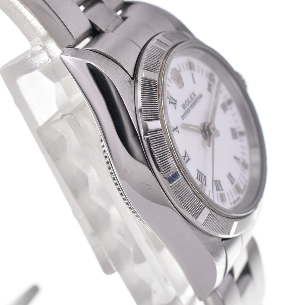 with paper ROLEX Oyster perpetual 67230 Cal.2130 white Dial Automatic Ladies
 Watch A#143992