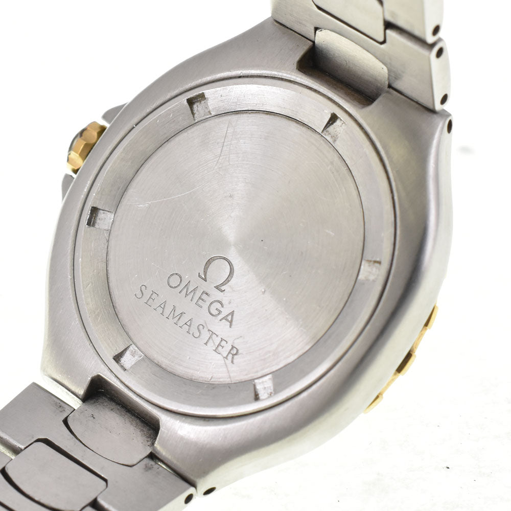 OMEGA Seamaster 200m Date YG bezel gold Dial Quartz Men's
 Watch R#143993