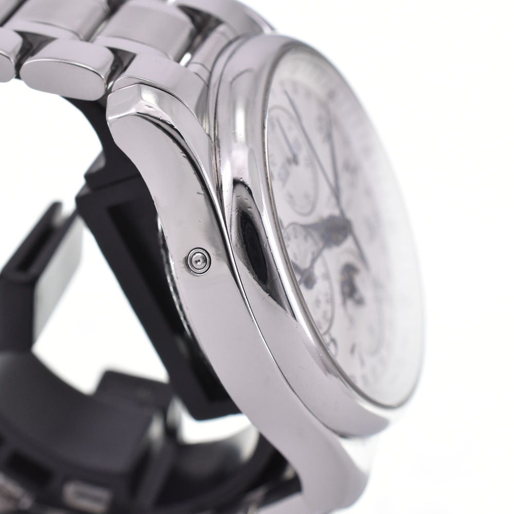 with paper LONGINES Master collection L2.673.4 Triple calendar chronograph moonface Silver Dial Automatic Men's
 Watch A#143994