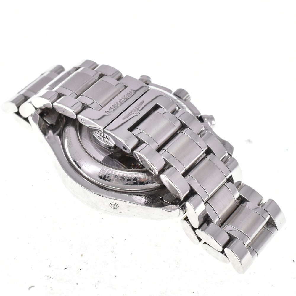 with paper LONGINES Master collection L2.673.4 Triple calendar chronograph moonface Silver Dial Automatic Men's
 Watch A#143994