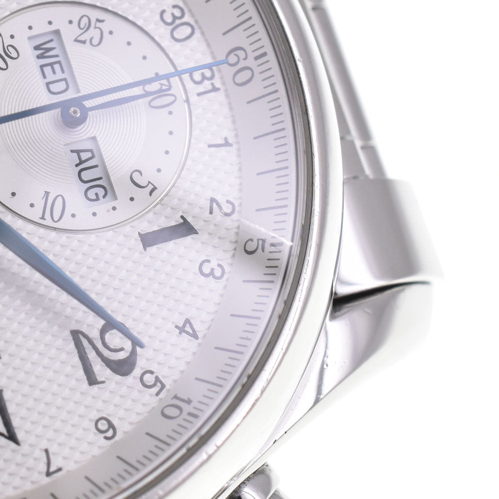 with paper LONGINES Master collection L2.673.4 Triple calendar chronograph moonface Silver Dial Automatic Men's
 Watch A#143994