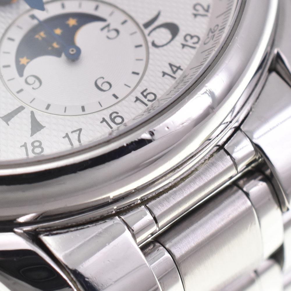 with paper LONGINES Master collection L2.673.4 Triple calendar chronograph moonface Silver Dial Automatic Men's
 Watch A#143994