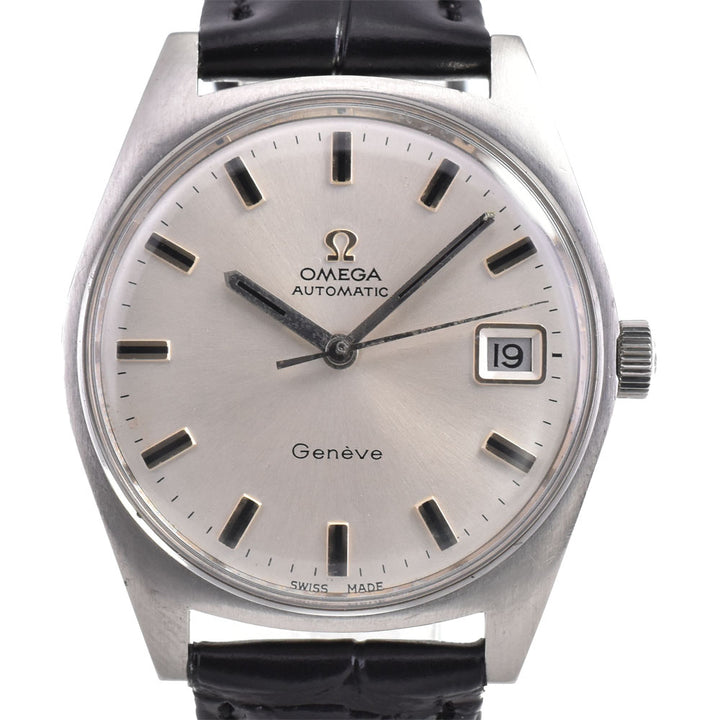 OMEGA Seamaster Geneva 166.041 vintage Date Cal.565 Silver Dial Automatic Men's
 Watch A#143996
