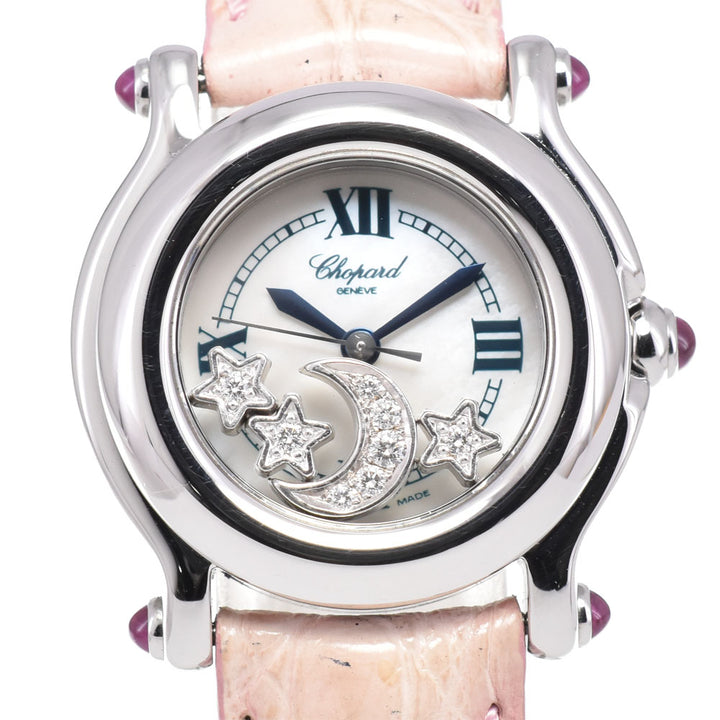 Chopard Happy sports 27/8245-23 Moon star diamond White shell Dial Quartz Ladies
 Watch R#144000