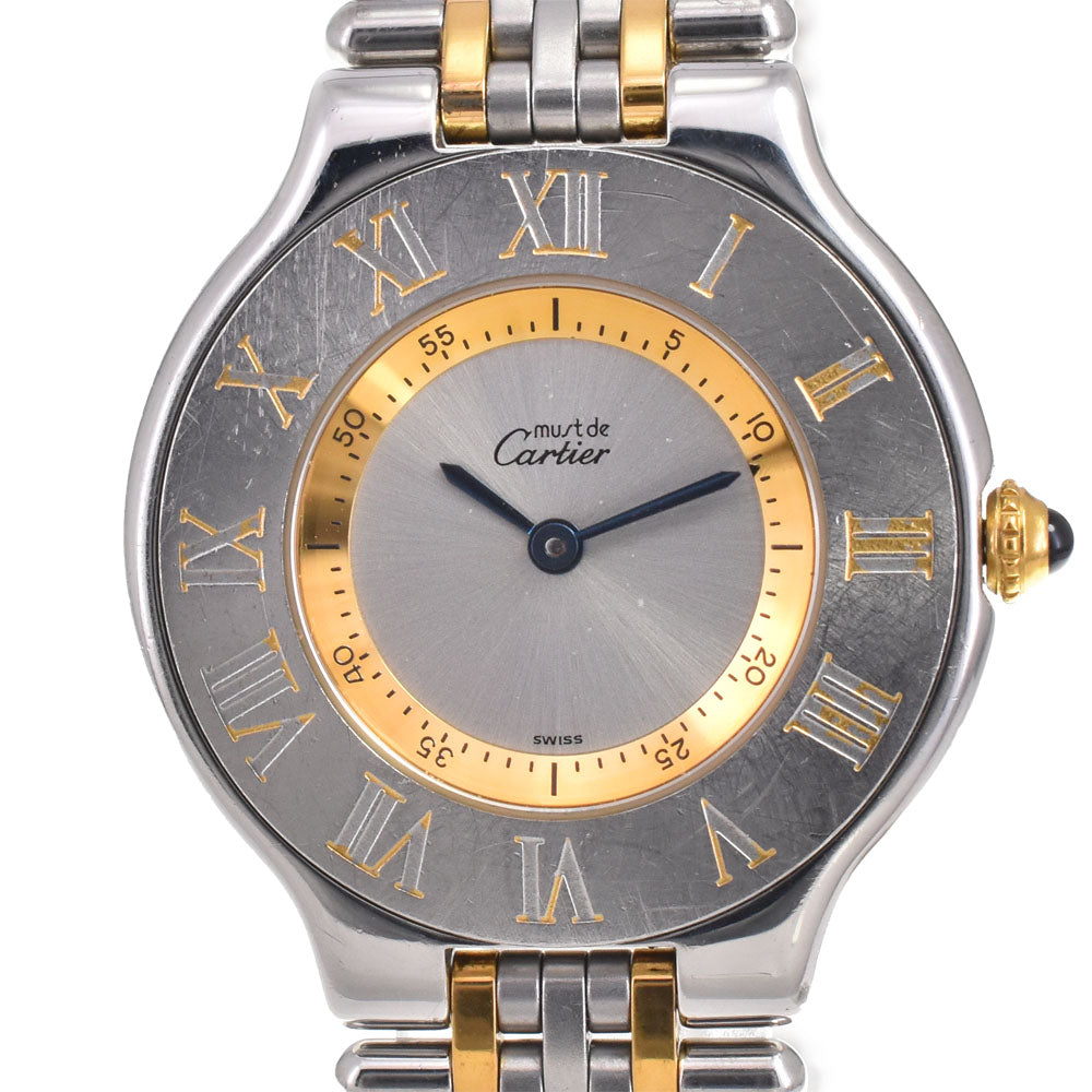 CARTIER Must21 Vantian W10074F4/1330 Silver Dial Quartz Unisex
 Watch A#144003