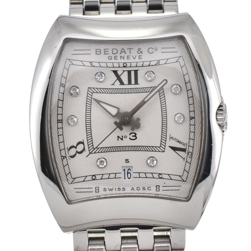 with paper BEDAT&Co No3 314.011.109.B 8P diamond date Silver Dial Automatic Ladies
 Watch R#144004