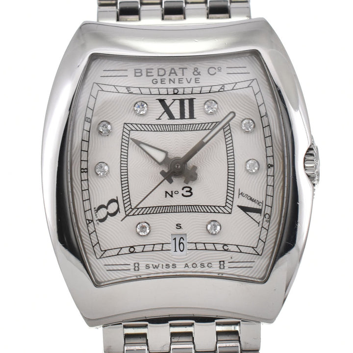 with paper BEDAT&Co No3 314.011.109.B 8P diamond date Silver Dial Automatic Ladies
 Watch R#144004