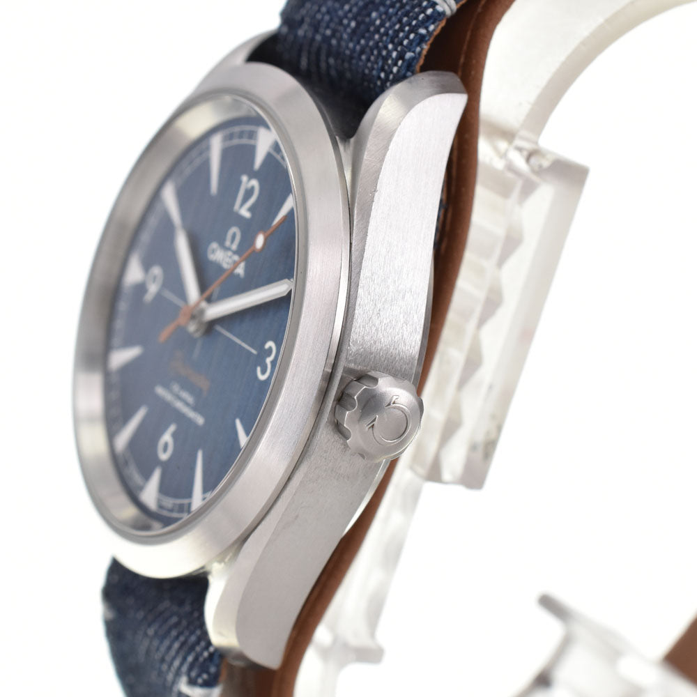 with paper OMEGA Seamaster Railmaster 220.12.40.20.03.001 Coaxial Master Chronometer blue Dial Automatic Men's
 Watch R#144005