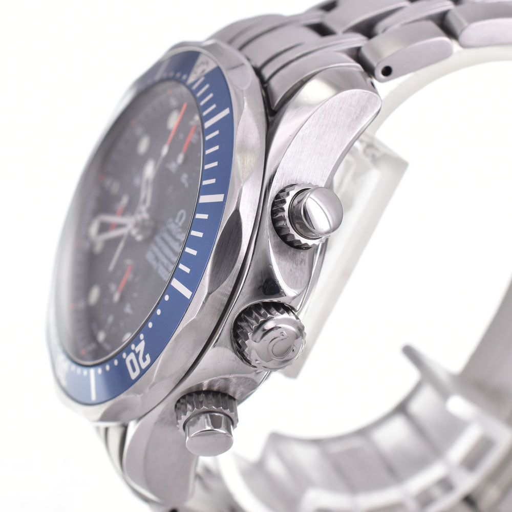 with paper OMEGA Seamaster300 2599.80 Chronograph Date blue Dial Automatic Men's
 Watch A#144007