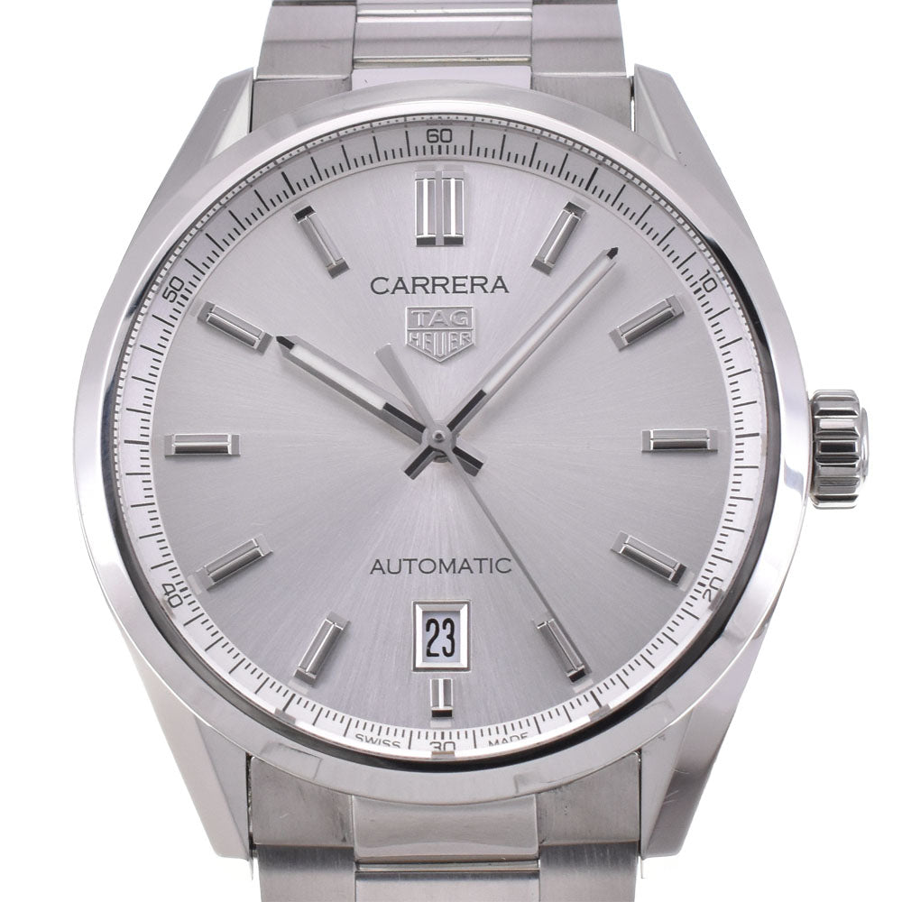 with paper TAG HEUER Carrera caliber 5 WBN2111.BA0639 Date Silver Dial Automatic Men's
 Watch A#144010