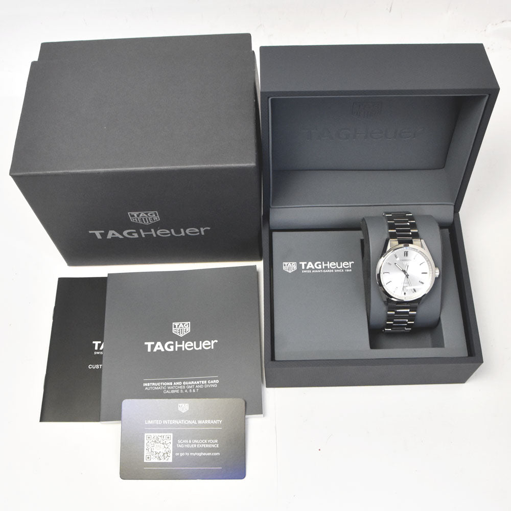 with paper TAG HEUER Carrera caliber 5 WBN2111.BA0639 Date Silver Dial Automatic Men's
 Watch A#144010