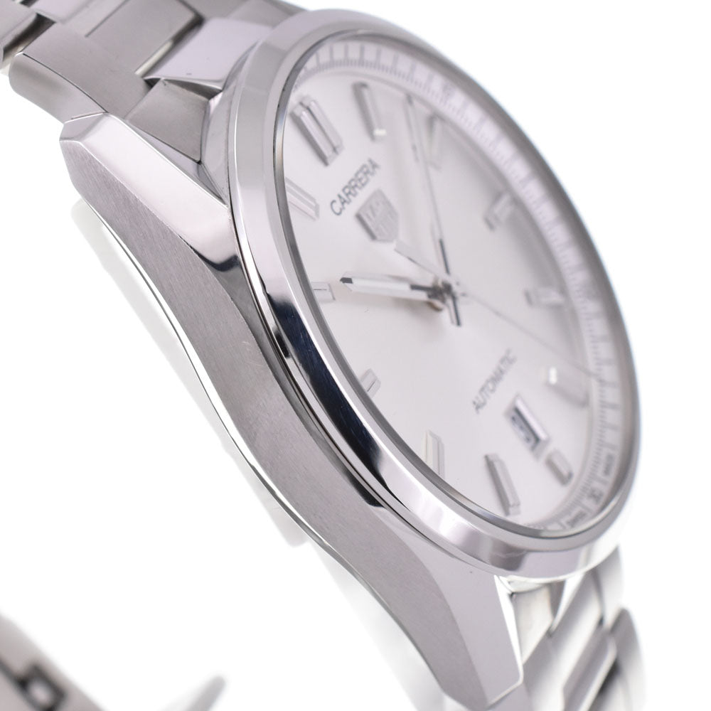 with paper TAG HEUER Carrera caliber 5 WBN2111.BA0639 Date Silver Dial Automatic Men's
 Watch A#144010