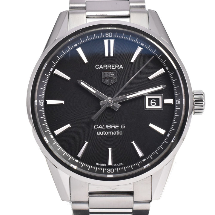 TAG HEUER Carrera Caliber 5 WAR211A-1 Date black Dial Automatic Men's
 Watch A#144011