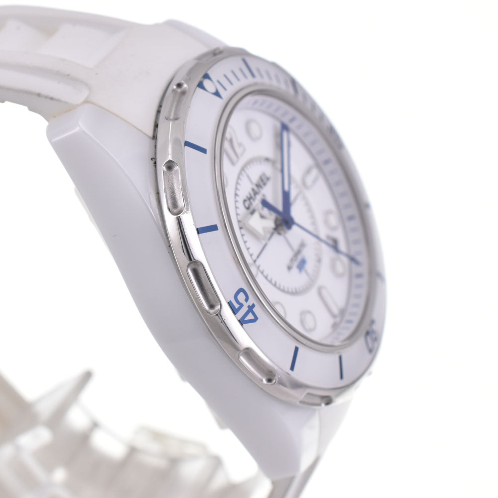 CHANEL J12 Marine 38 Date H2560 White ceramic / rubber white Dial Automatic Men's
 Watch A#144015