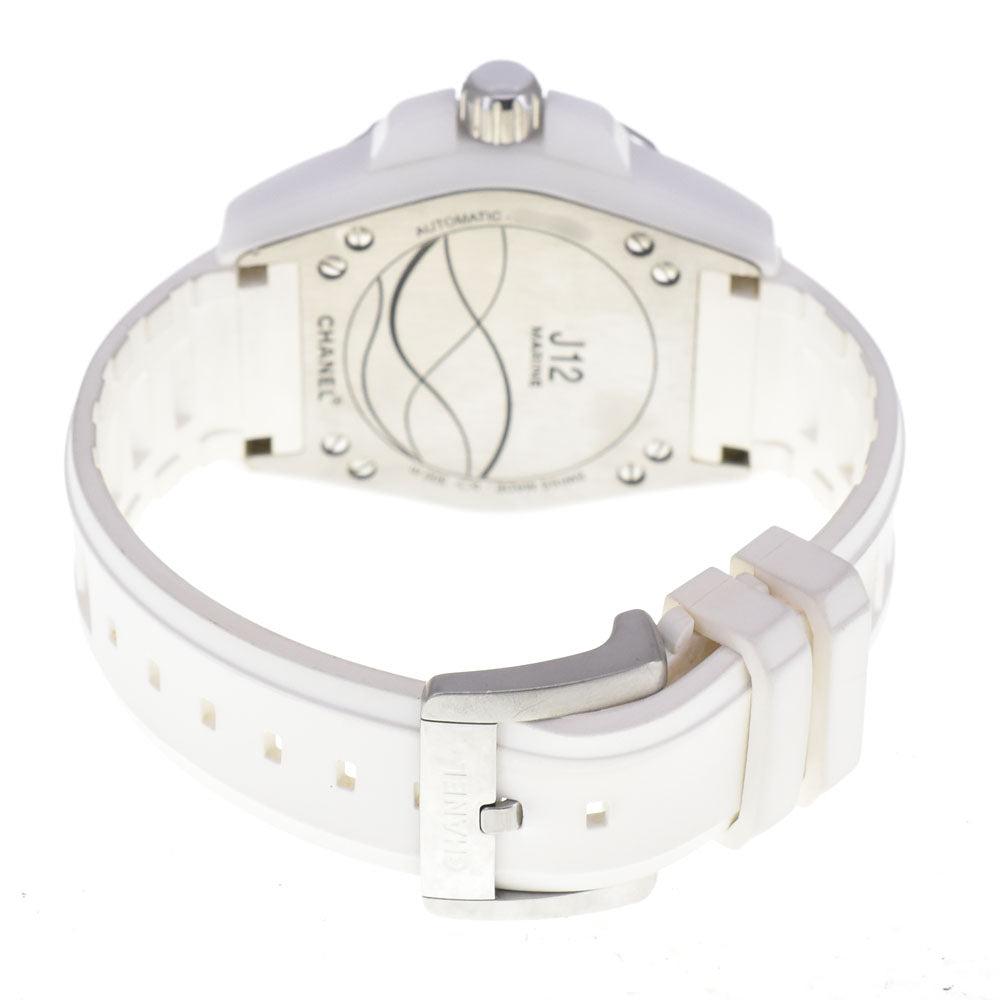 CHANEL J12 Marine 38 Date H2560 White ceramic / rubber white Dial Automatic Men's
 Watch A#144015