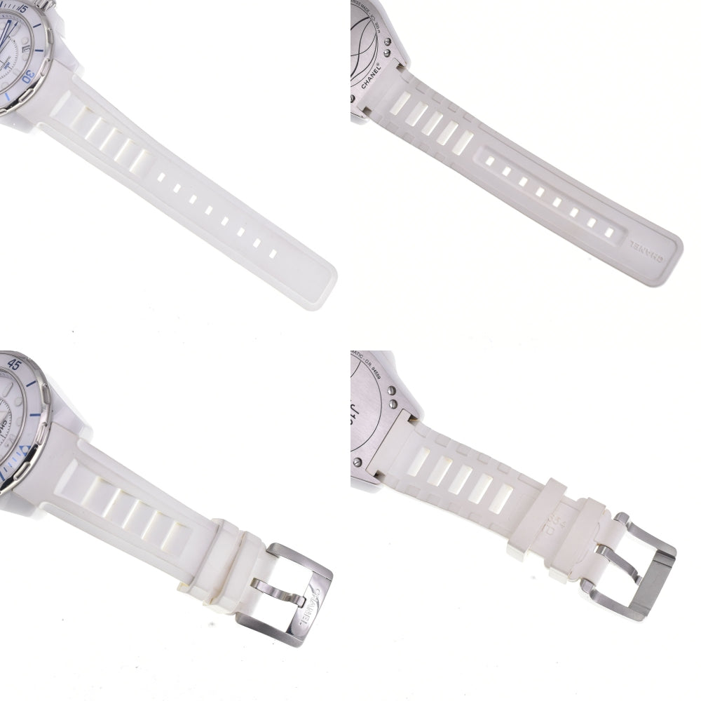 CHANEL J12 Marine 38 Date H2560 White ceramic / rubber white Dial Automatic Men's
 Watch A#144015