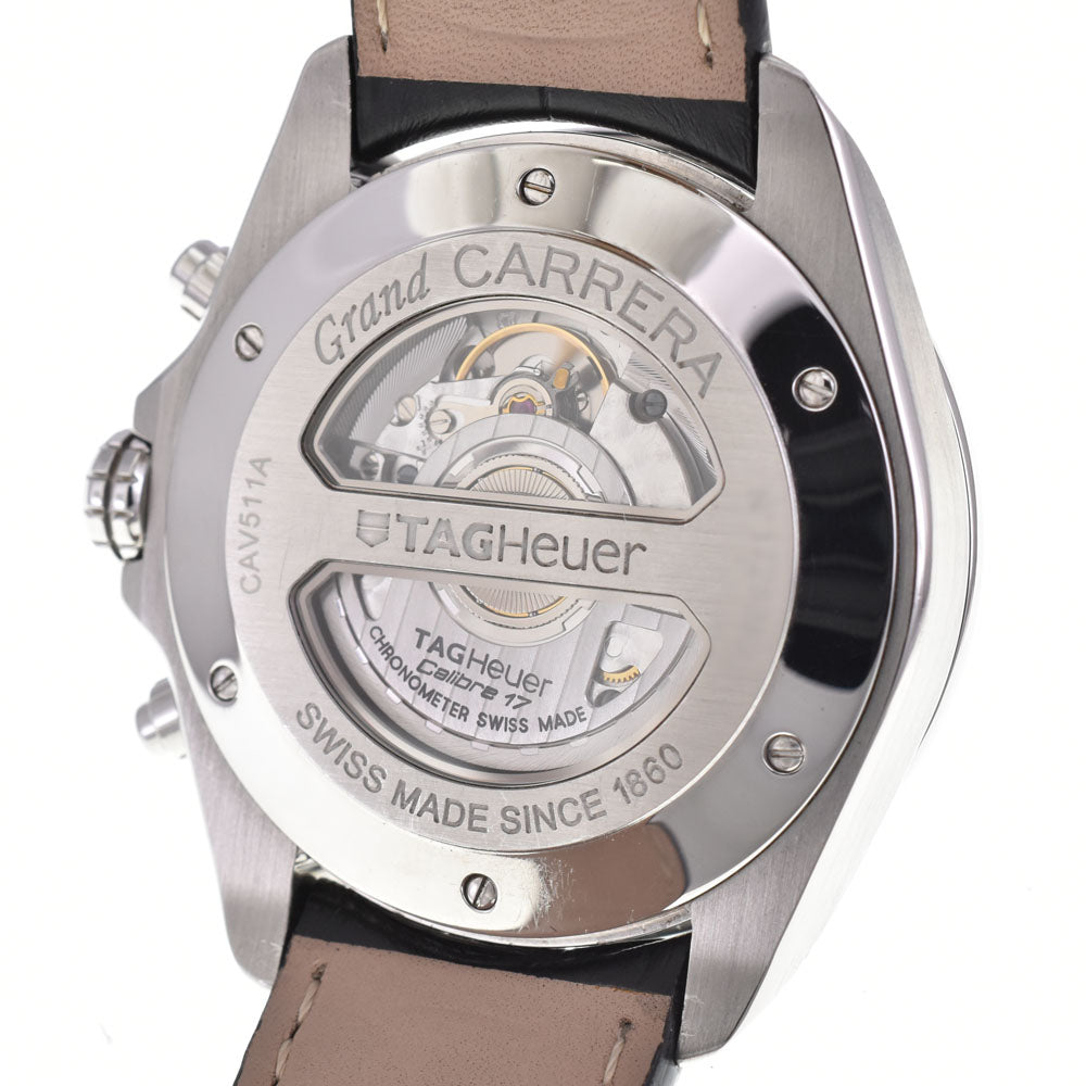 with paper TAG HEUER Grand Carrera Caliber 17RS CAV511A.FC6225 Chronograph Date black Dial Automatic Men's
 Watch R#144025