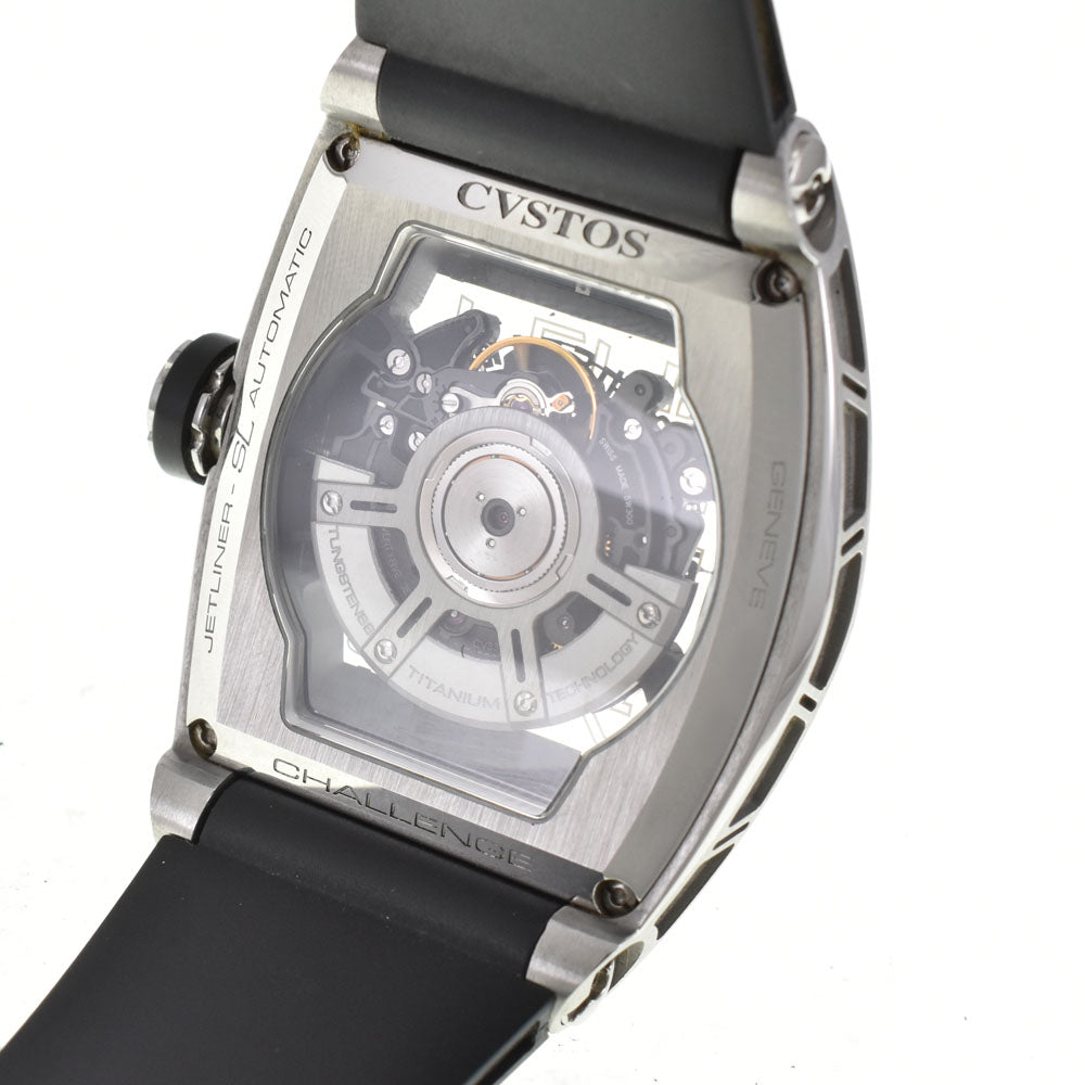 CVSTOS Challenge Jetliner CVT-JET-SL Date Black / skeleton Dial Automatic Men's
 Watch R#144026