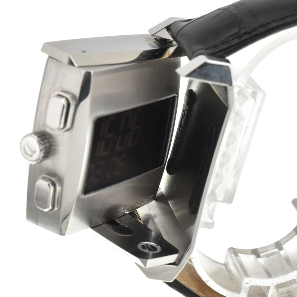 TAG HEUER Monaco 69 CW9110-0 Reversible Digital-Analog Hand Winding & Quartz black Dial Hand Winding Men's
 Watch R#144028