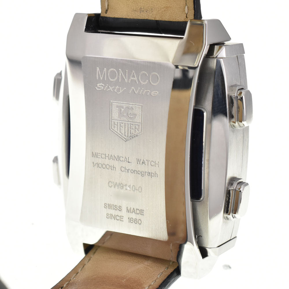 TAG HEUER Monaco 69 CW9110-0 Reversible Digital-Analog Hand Winding & Quartz black Dial Hand Winding Men's
 Watch R#144028
