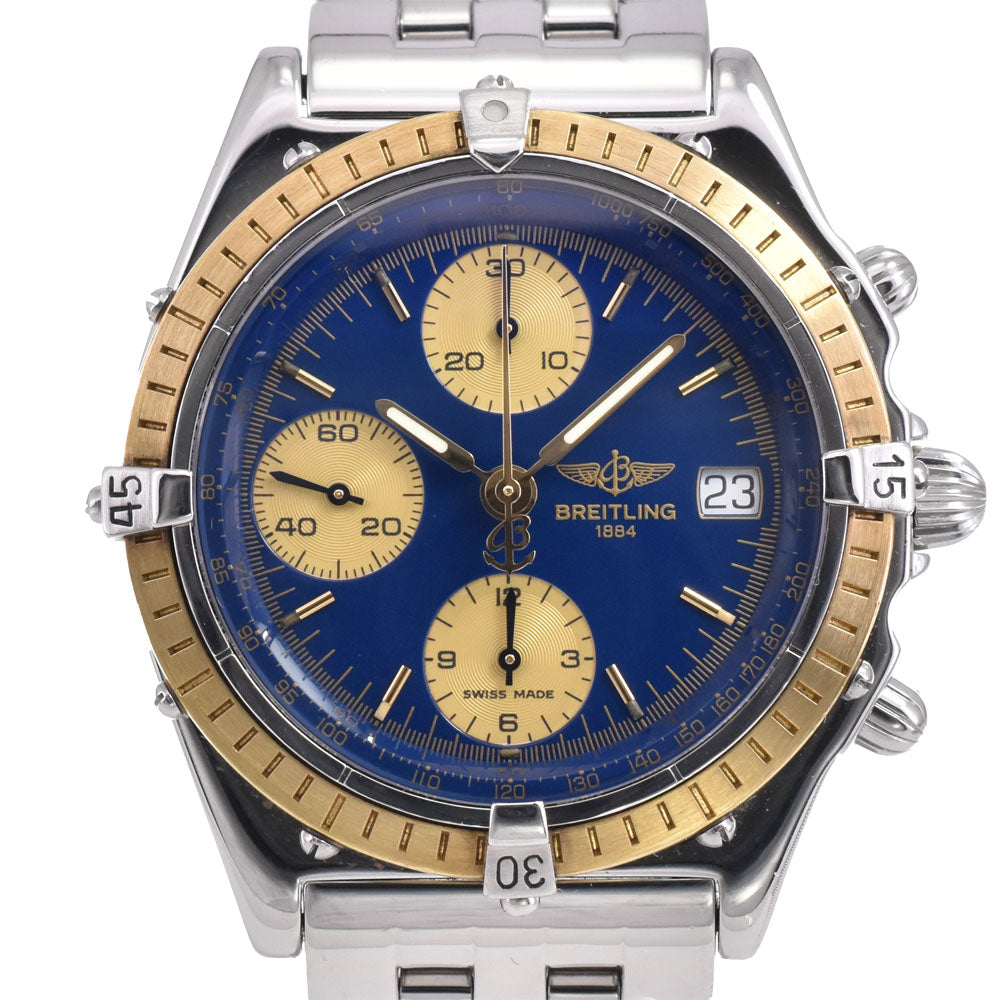 with paper BREITLING Chronomat Bikoro B13050 Chronograph blue Dial Automatic Men's
 Watch A#144030