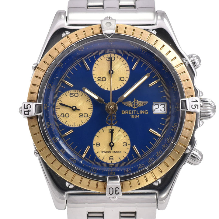with paper BREITLING Chronomat Bikoro B13050 Chronograph blue Dial Automatic Men's
 Watch A#144030