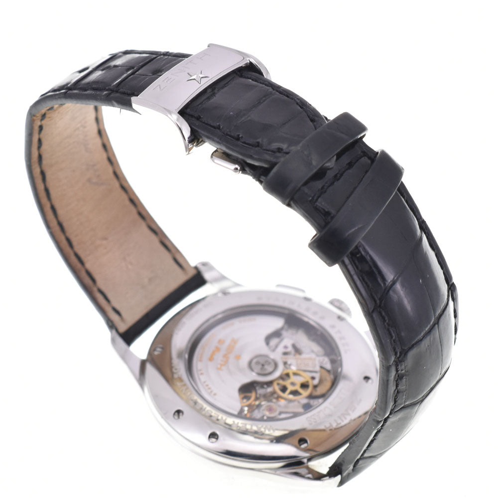 ZENITH Grand Class Open El Primero 03.0520.4021 see-through back black Dial Automatic Men's
 Watch B#144035