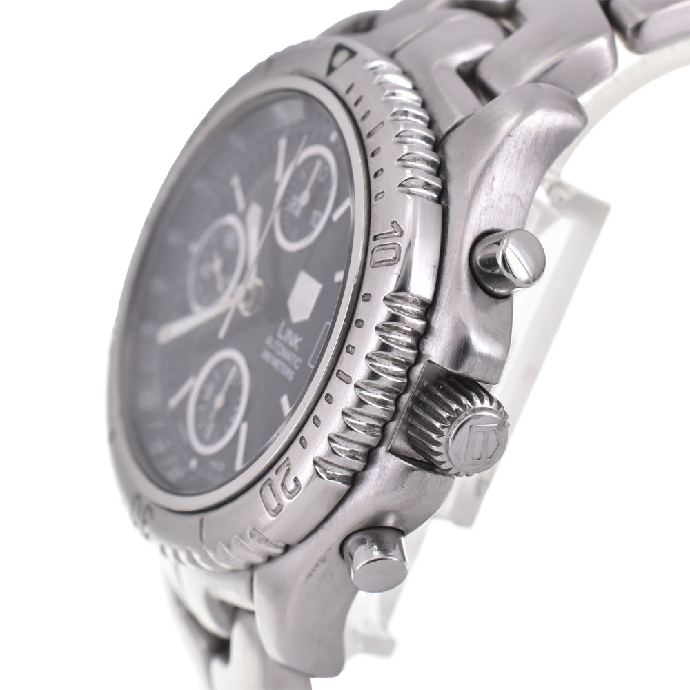 with paper TAG HEUER Link CT2111.BA0550 Chronograph Date black Dial Automatic Men's
 Watch A#144036