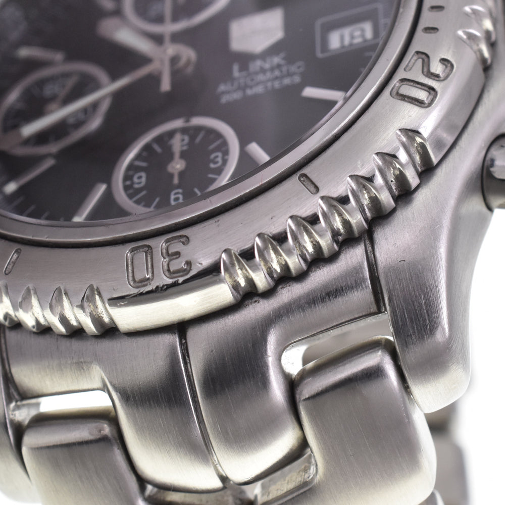 with paper TAG HEUER Link CT2111.BA0550 Chronograph Date black Dial Automatic Men's
 Watch A#144036