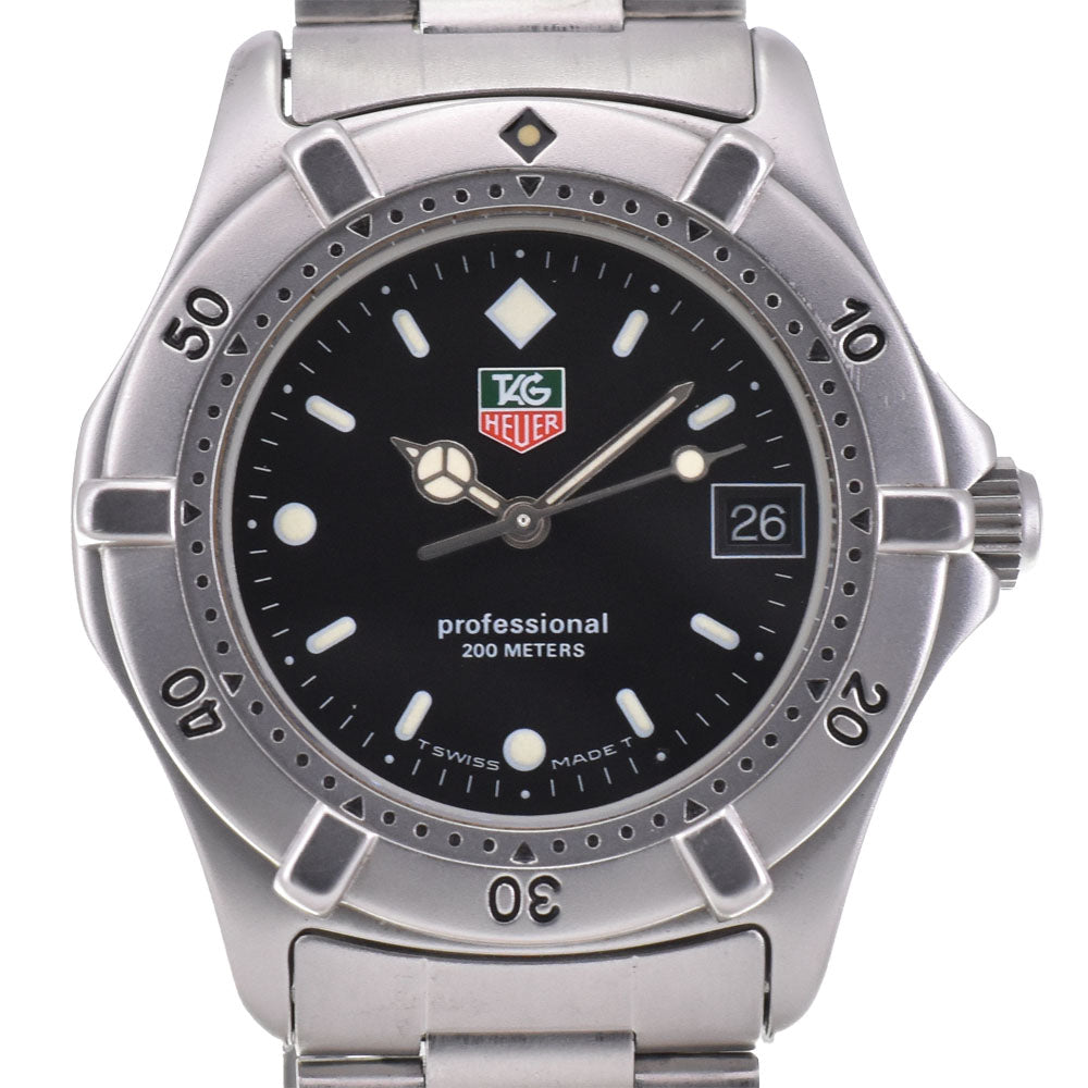 with paper TAG HEUER Professional 200M 962.013R Date black Dial Quartz Boy's
 Watch A#144041