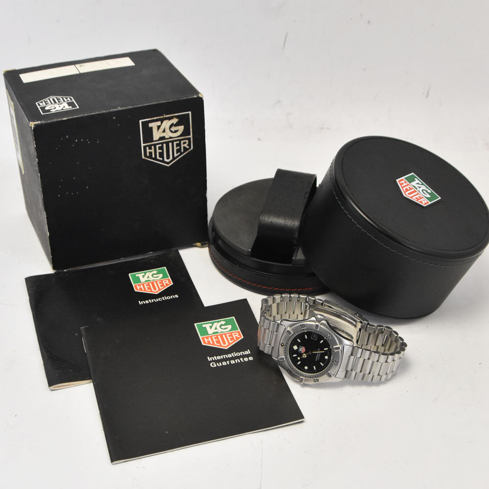 with paper TAG HEUER Professional 200M 962.013R Date black Dial Quartz Boy's
 Watch A#144041