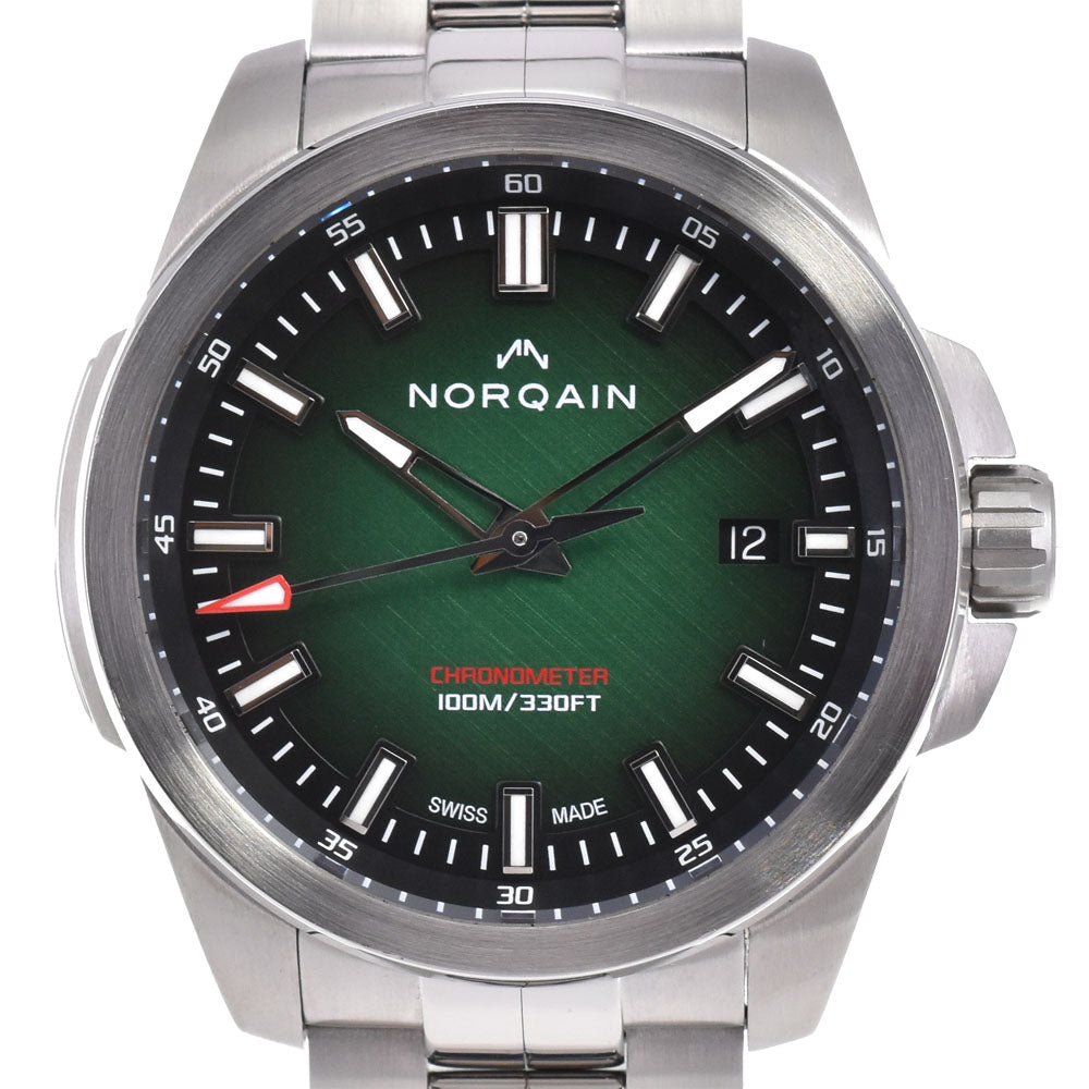 with paper NORQAIN Independence N3008S03A/ES301/150SI green Dial Automatic Men's
 Watch A#144042