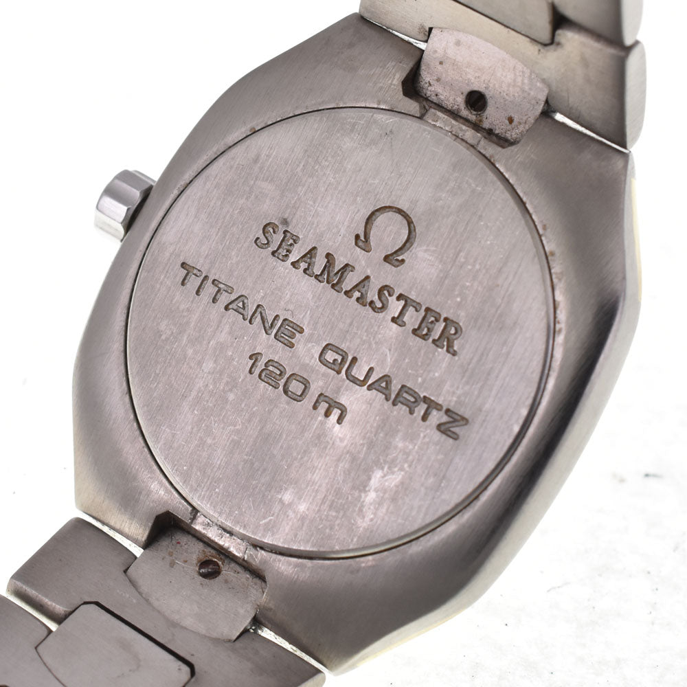 OMEGA Seamaster Polaris vintage Titanium/K18 Date gray Dial Quartz Men's
 Watch A#144045