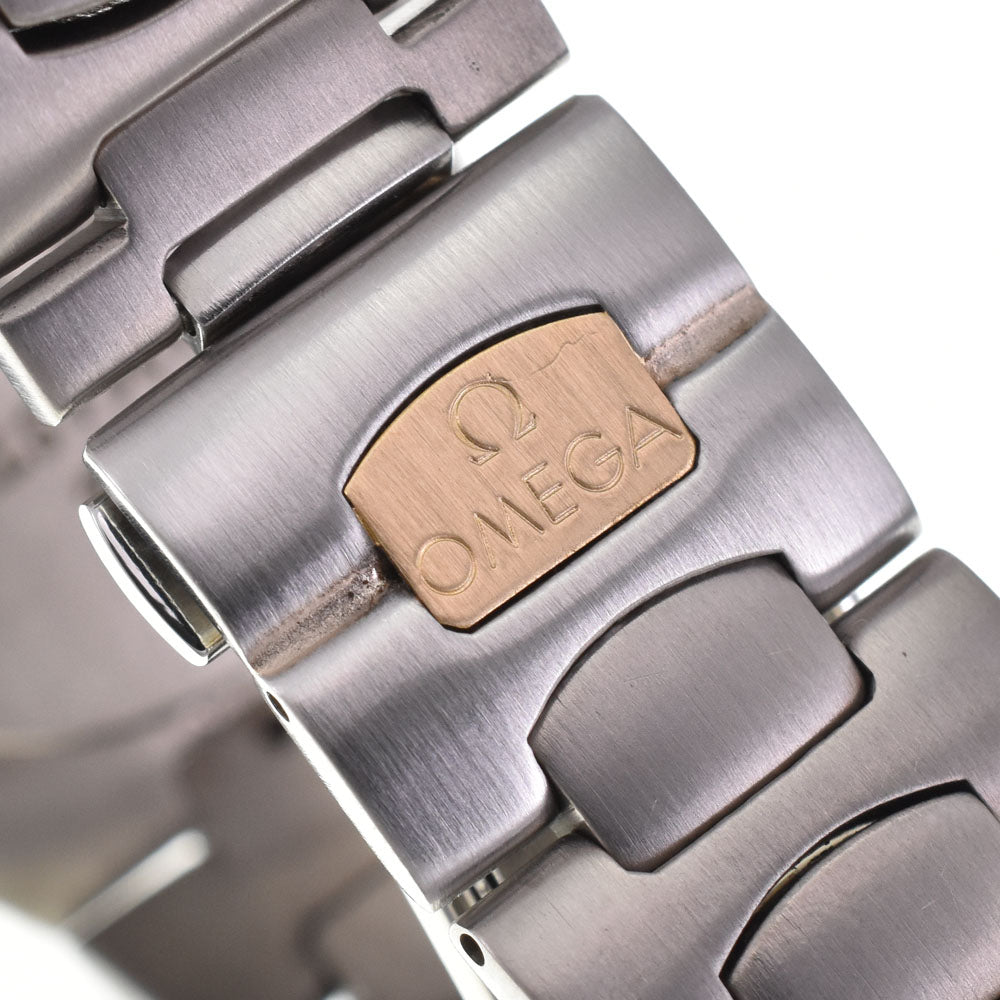 OMEGA Seamaster Polaris vintage Titanium/K18 Date gray Dial Quartz Men's
 Watch A#144045