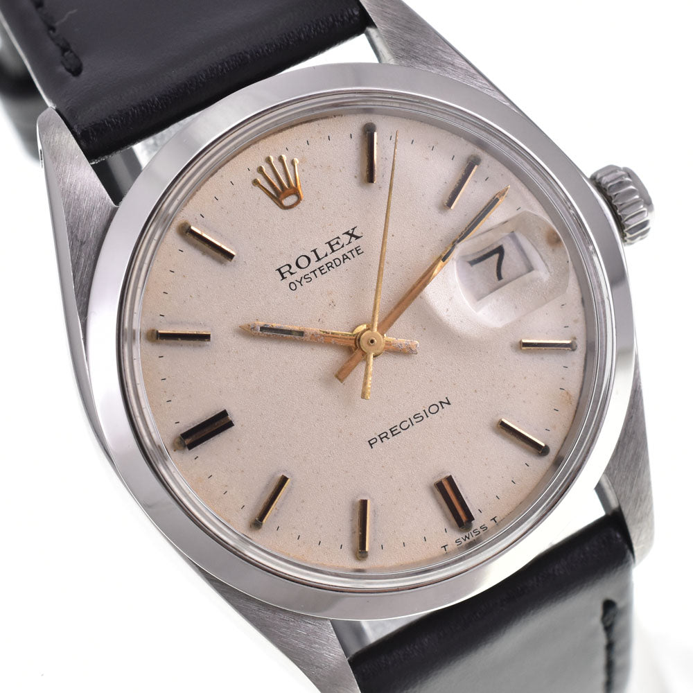 ROLEX Oyster Date Precision 6694 vintage Cal.1215 Silver Dial Hand Winding Men's
 Watch A#144049