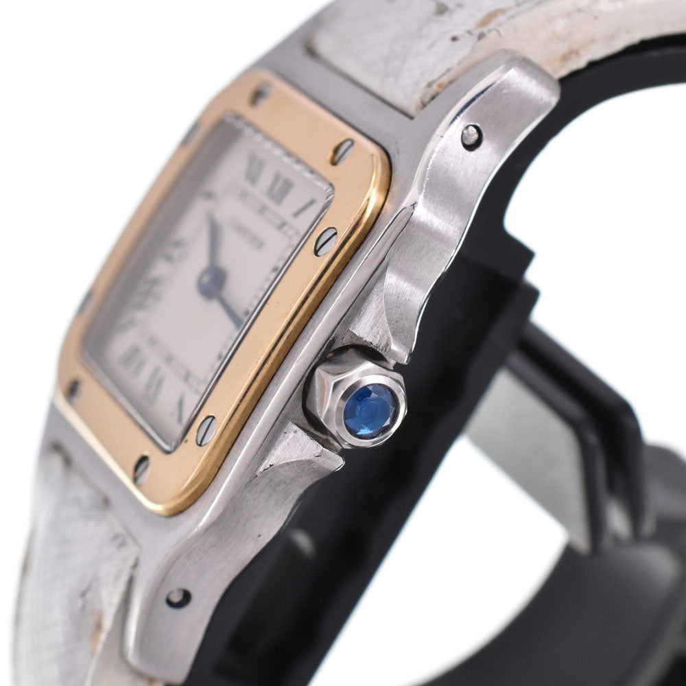 CARTIER Santosgalbe SM W200124D K18YG Bezel Ivory Dial Quartz Ladies
 Watch A#144053