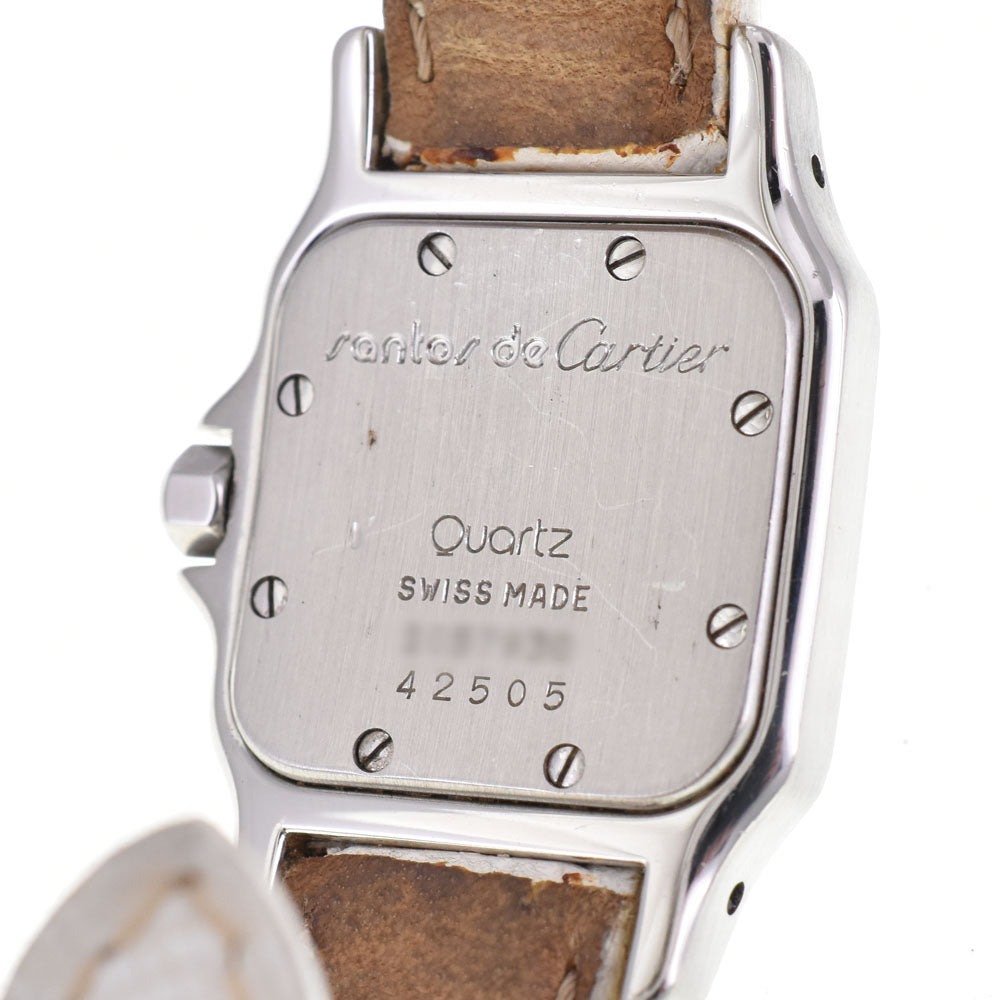 CARTIER Santosgalbe SM W200124D K18YG Bezel Ivory Dial Quartz Ladies
 Watch A#144053