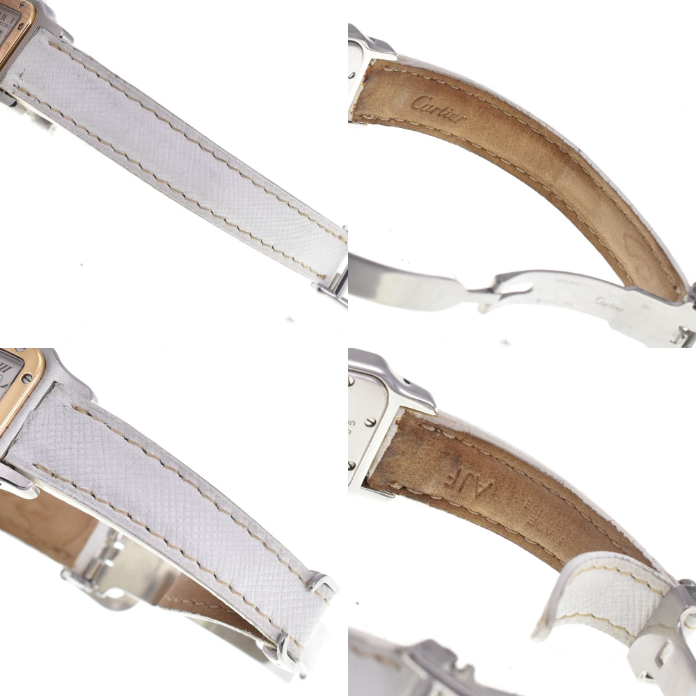 CARTIER Santosgalbe SM W200124D K18YG Bezel Ivory Dial Quartz Ladies
 Watch A#144053