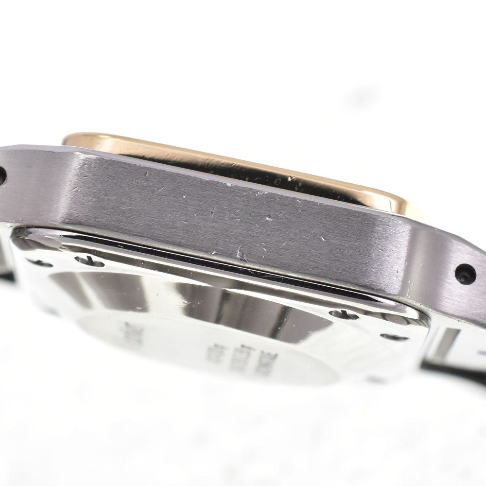 CARTIER Santosgalbe SM Stainless Steel/K18YG white Dial Automatic Ladies
 Watch B#144054