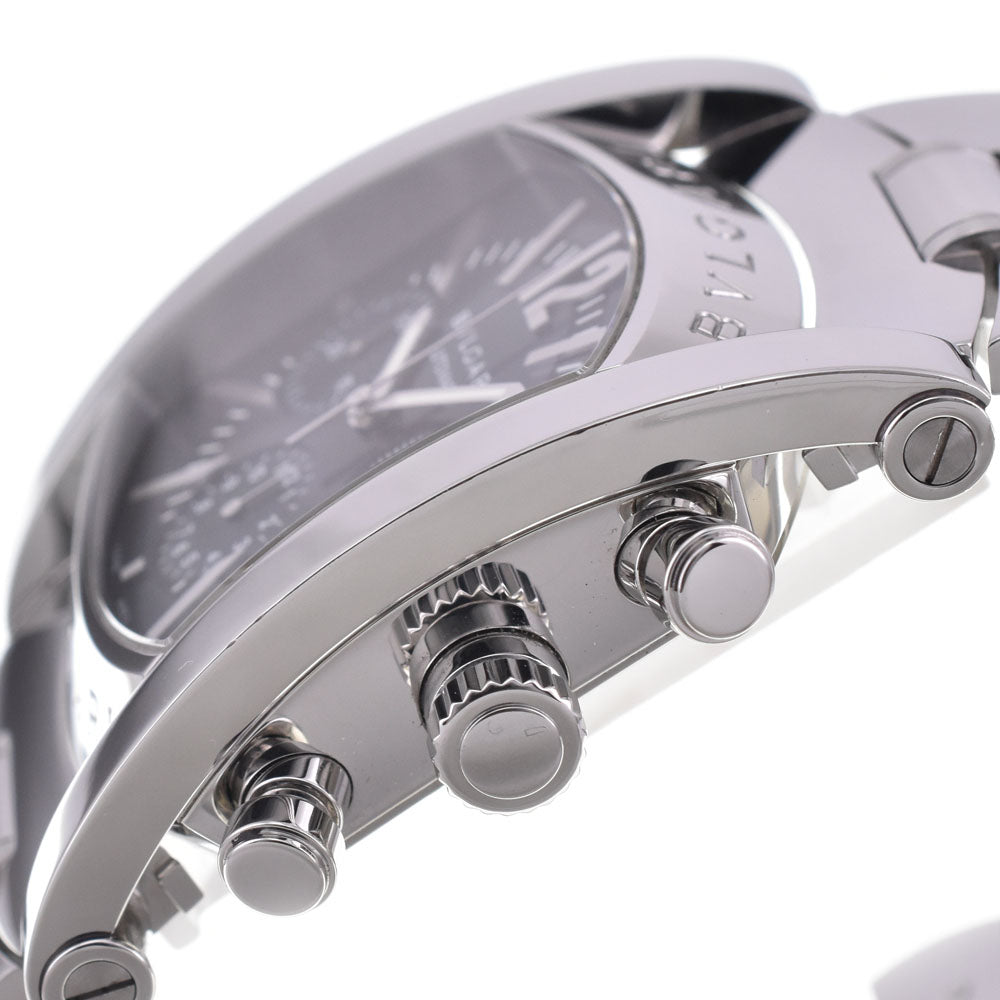 with paper BVLGARI Assioma AA48SCH Chronograph Date Navy Dial Automatic Men's
 Watch A#144059